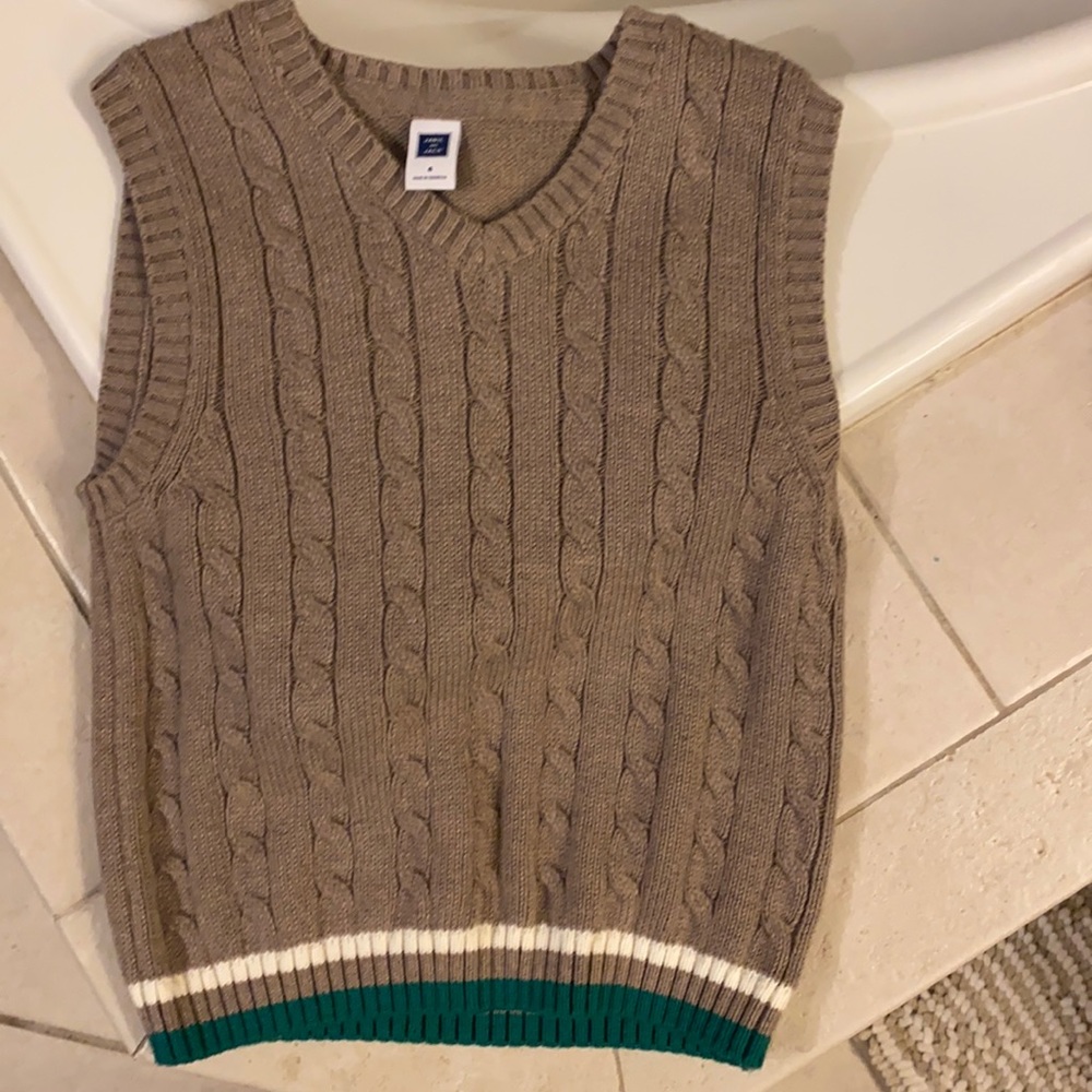 Size 4 boys Janie and Jack pull over cableknit sweater